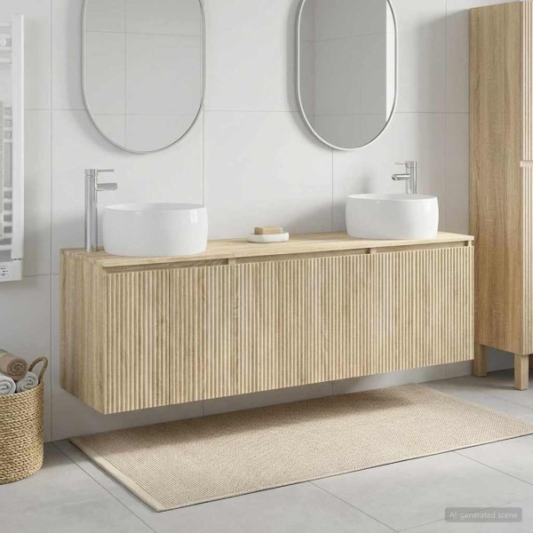 Bathroom cabinet set 3 pcs. Sonoma oak