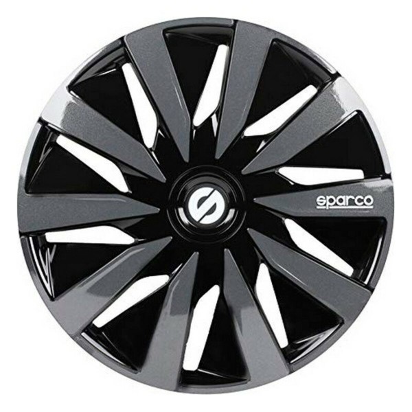 Pölykapseli Sparco Lazio Musta/Harmaa 14" (4 uds)