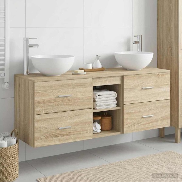 Bathroom cabinet set 3 pcs. Sonoma oak