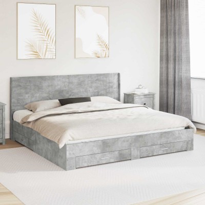 Bed frame with storage and...