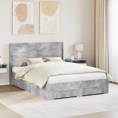 Bed frame with storage and...
