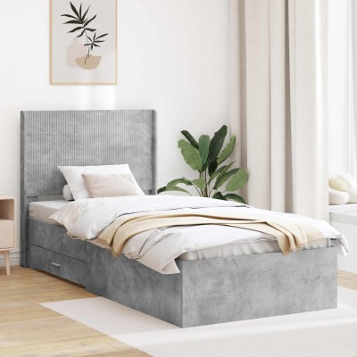 Bed frame with storage and...