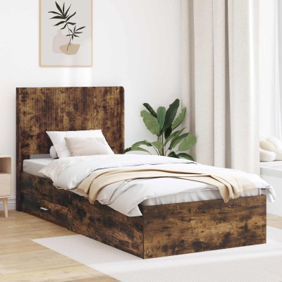 Bed frame with storage and...