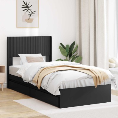 Bed frame with storage and...