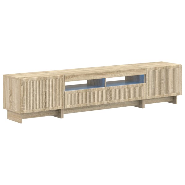 5-piece LED TV stand Sonoma oak