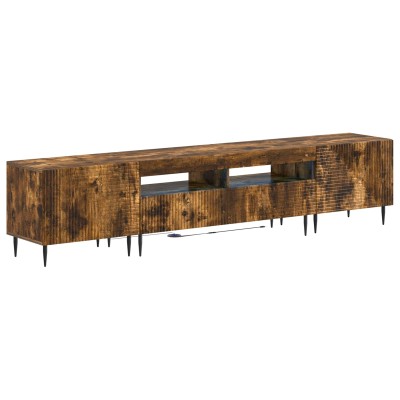 3-part LED TV cabinet Smoky...