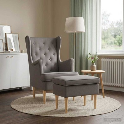 Armchair with foot 2 pcs....
