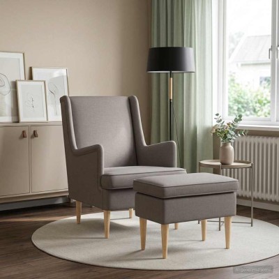 Armchair with foot 2 pcs....