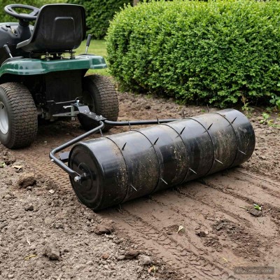 Garden lawn roller with...