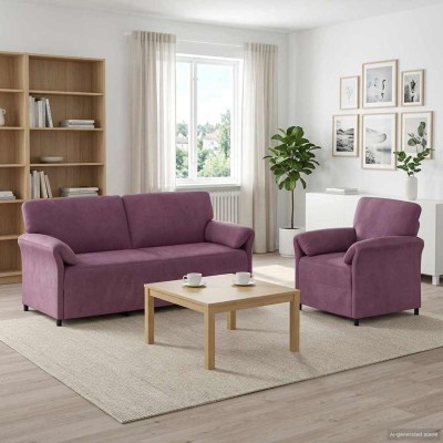 Sofa set 2 pcs. Violet Velvet