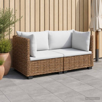 2 pcs. Rattan lounge set...