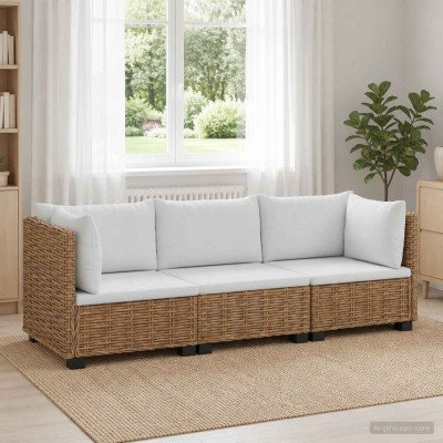 3 pcs. Rattan lounge set...