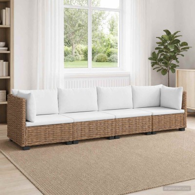 4 pcs. Rattan lounge set...