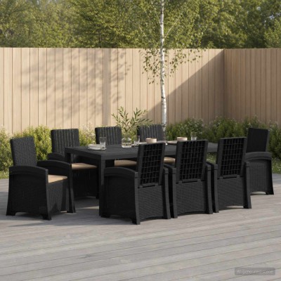 Garden dining set 9 pcs....