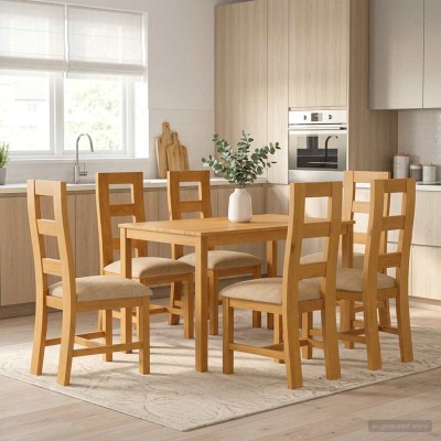 Dining set 7 pcs. Sand Hard...