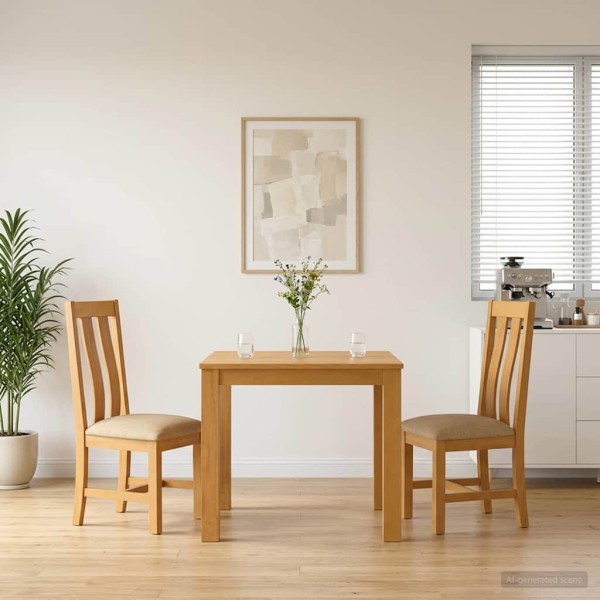 Dining set 3 pcs. Sand Hard oak tree
