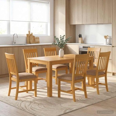 Dining set 7 pcs. Gray...