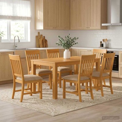 Dining set 7 pcs. Sand Hard...