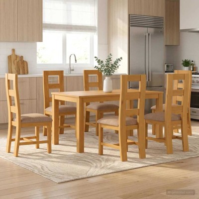Dining set 7 pcs. Gray...