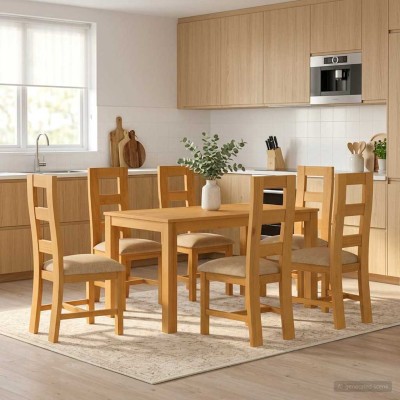 Dining set 7 pcs. Sand Hard...