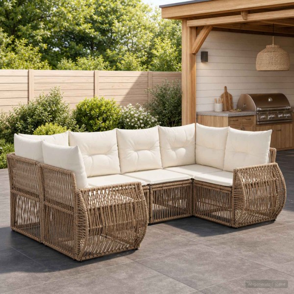 Garden Sofa Set 6 pcs. 6-Number of places
