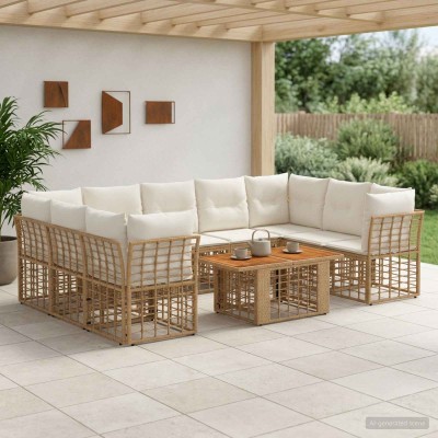 Garden Sofa Set 10 pcs....