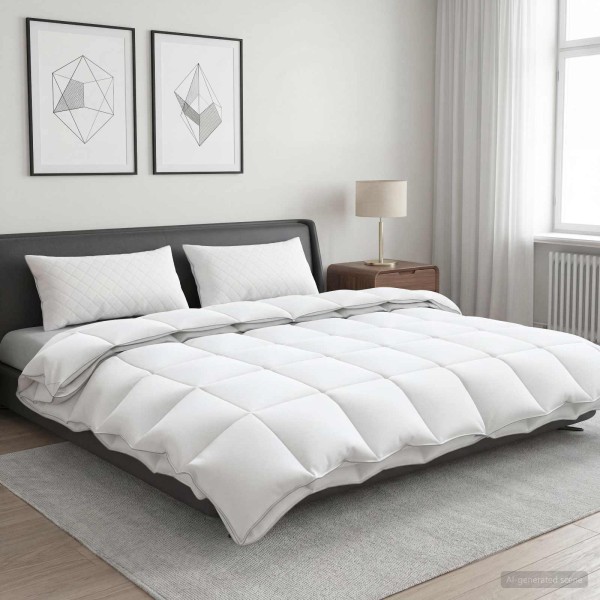 90% goose down duvet set FULDA 3 pcs. 200 x 200 cm