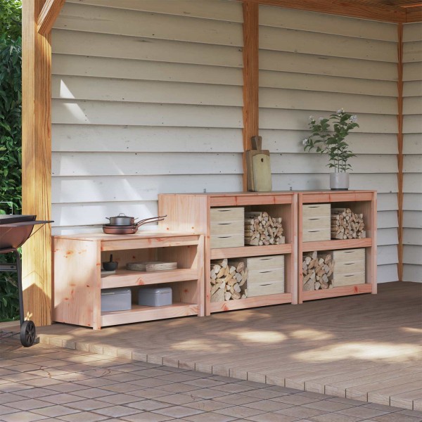 Outdoor kitchen cabinet MEPPEL 3 pcs. White