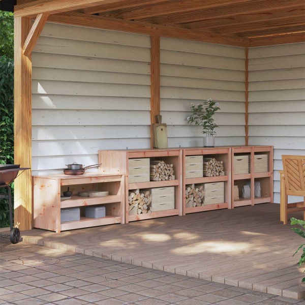 Outdoor kitchen cabinet MEPPEL 4 pcs. White