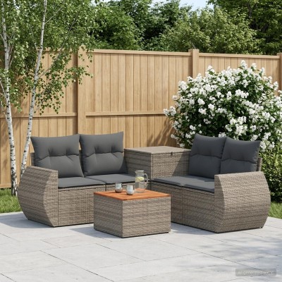 Sofa set 6 pcs. Gray and...