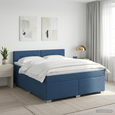 Spring bed with mattress...