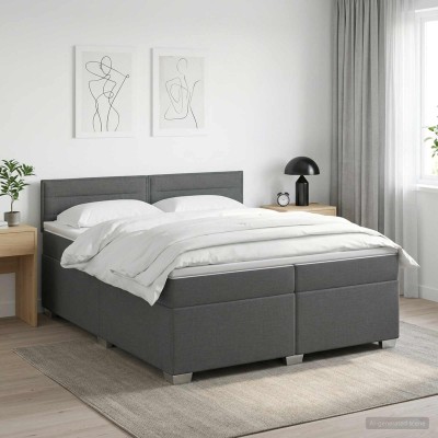 Spring bed with mattress...