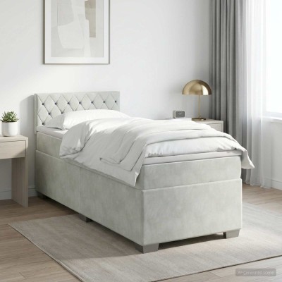 Spring bed with mattress...