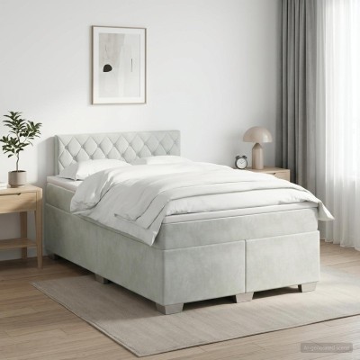 Spring bed with mattress...