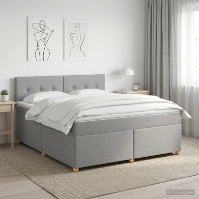 Spring bed with mattress...