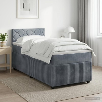 Spring bed with mattress...