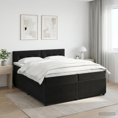Spring bed with mattress...