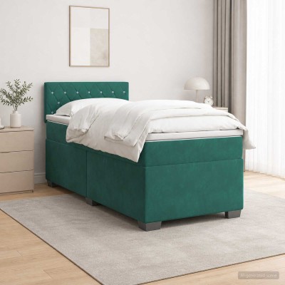 Bed with mattress and LED...