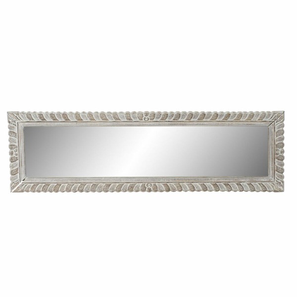 Wall mirror DKD Home Decor White Natural Indian Man Stripped 178 x 6 x 52 cm