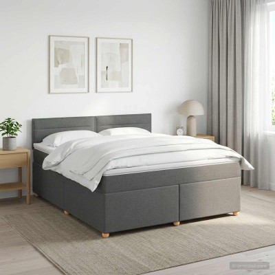 Spring bed with mattress...