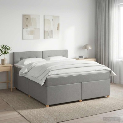 Spring bed with mattress...