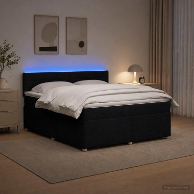 Spring bed with mattress...