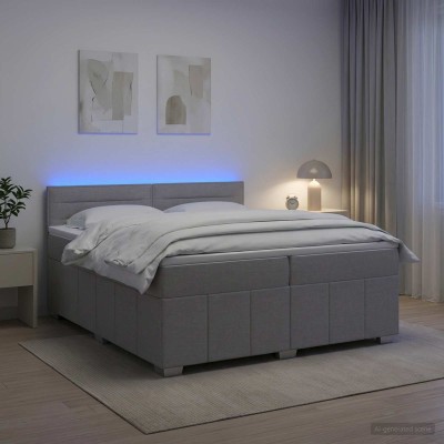 Spring bed with mattress...
