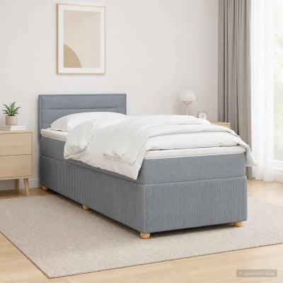 Spring bed with mattress...