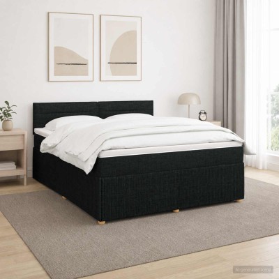 Spring bed with mattress...