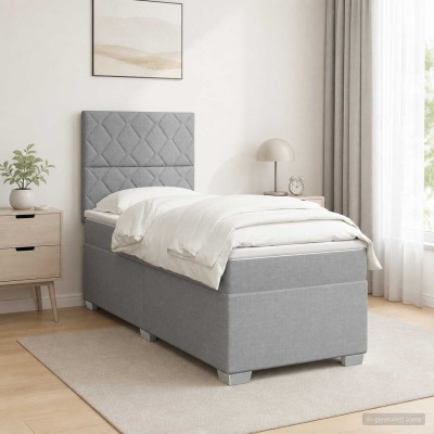 Spring bed with mattress...
