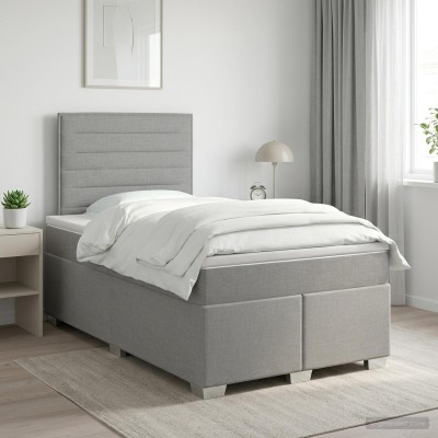 Spring bed with mattress...