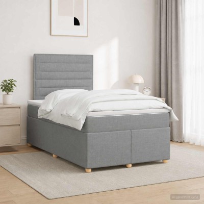Spring bed with mattress...