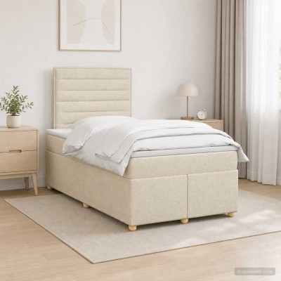 Spring bed with mattress...