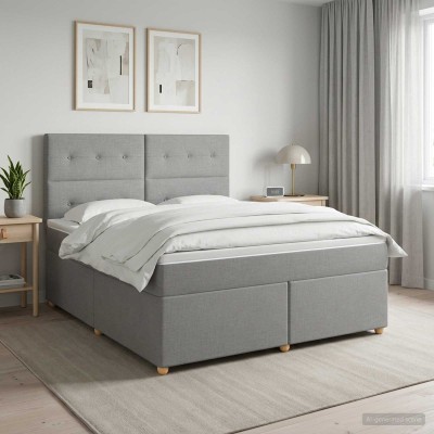 Spring bed with mattress...
